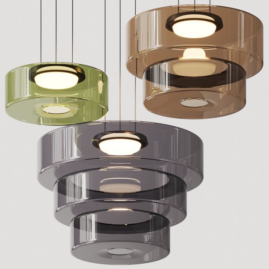 Bauhaus Layered Glass Pendant Light – Modern Ceiling Fixture