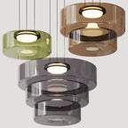 Bauhaus Layered Glass Pendant Light – Modern Ceiling Fixture