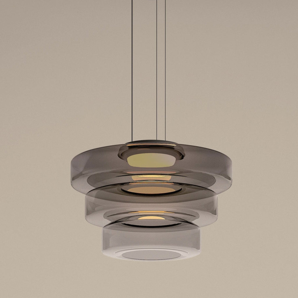 Bauhaus Layered Glass Pendant Light – Modern Ceiling Fixture