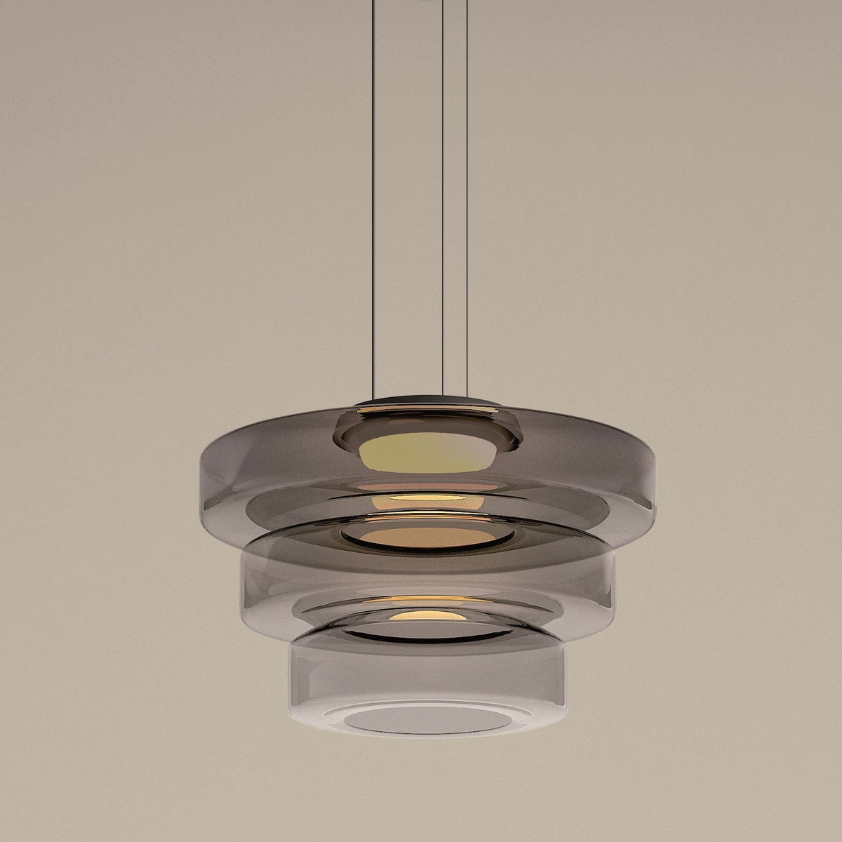 Bauhaus Layered Glass Pendant Light – Modern Ceiling Fixture