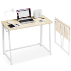 31.5" Foldable Writing Desk – Polwkzu (Oak)