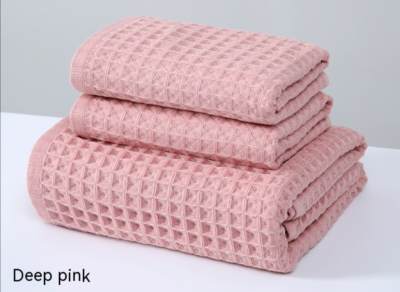 Waffle Cotton Bath Towel