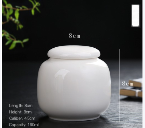 Ceramic Tea Storage Canister – Modern Airtight Tea Jar