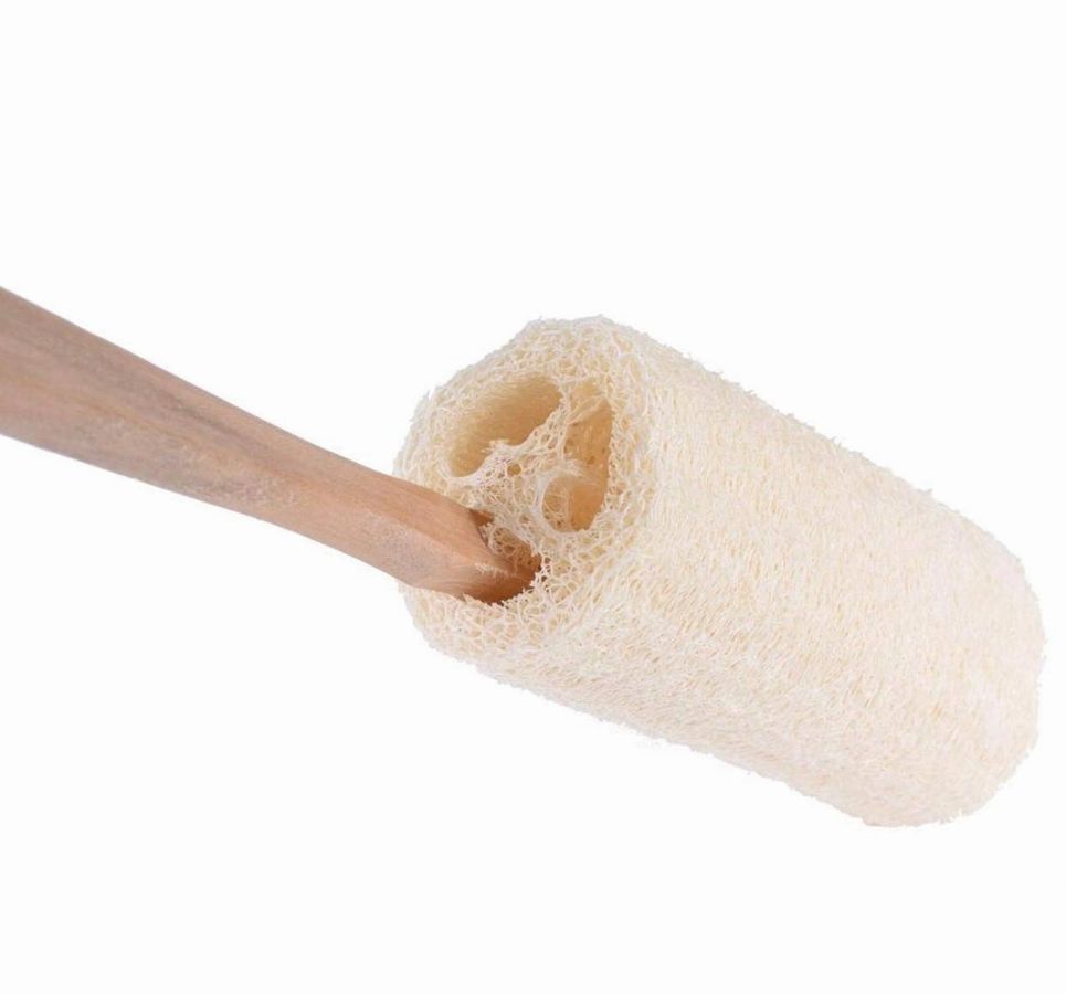 Natural Shower Loofah Sponge Set – 10 Pack (12–14 in)