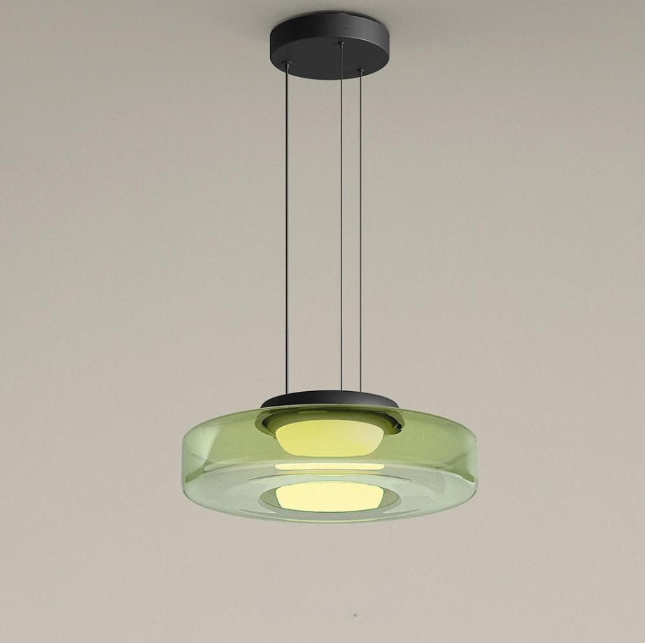 Bauhaus Layered Glass Pendant Light – Modern Ceiling Fixture