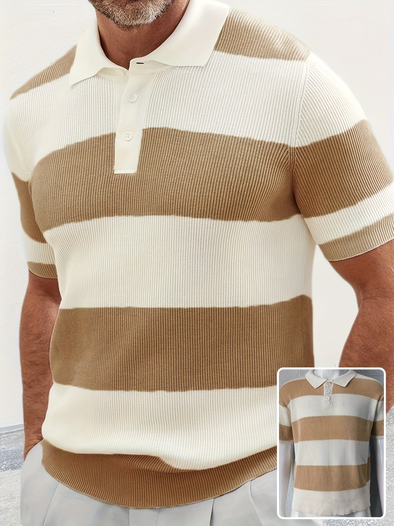 Men’s Slim-Fit Short Sleeve Knit Polo