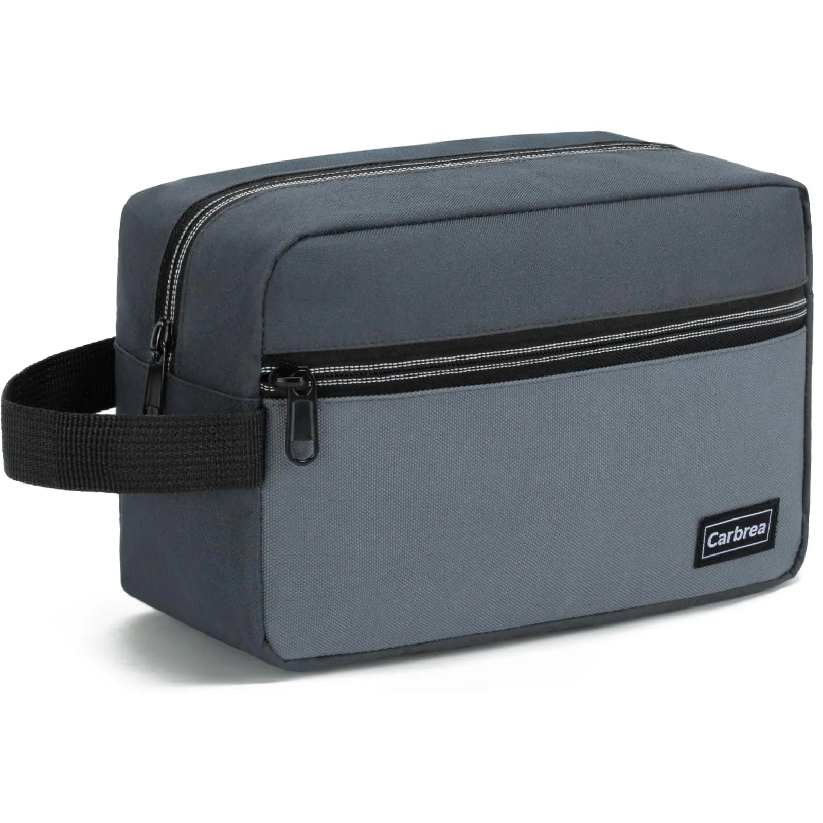 Small Travel Toiletry Bag – Grey Carbrea