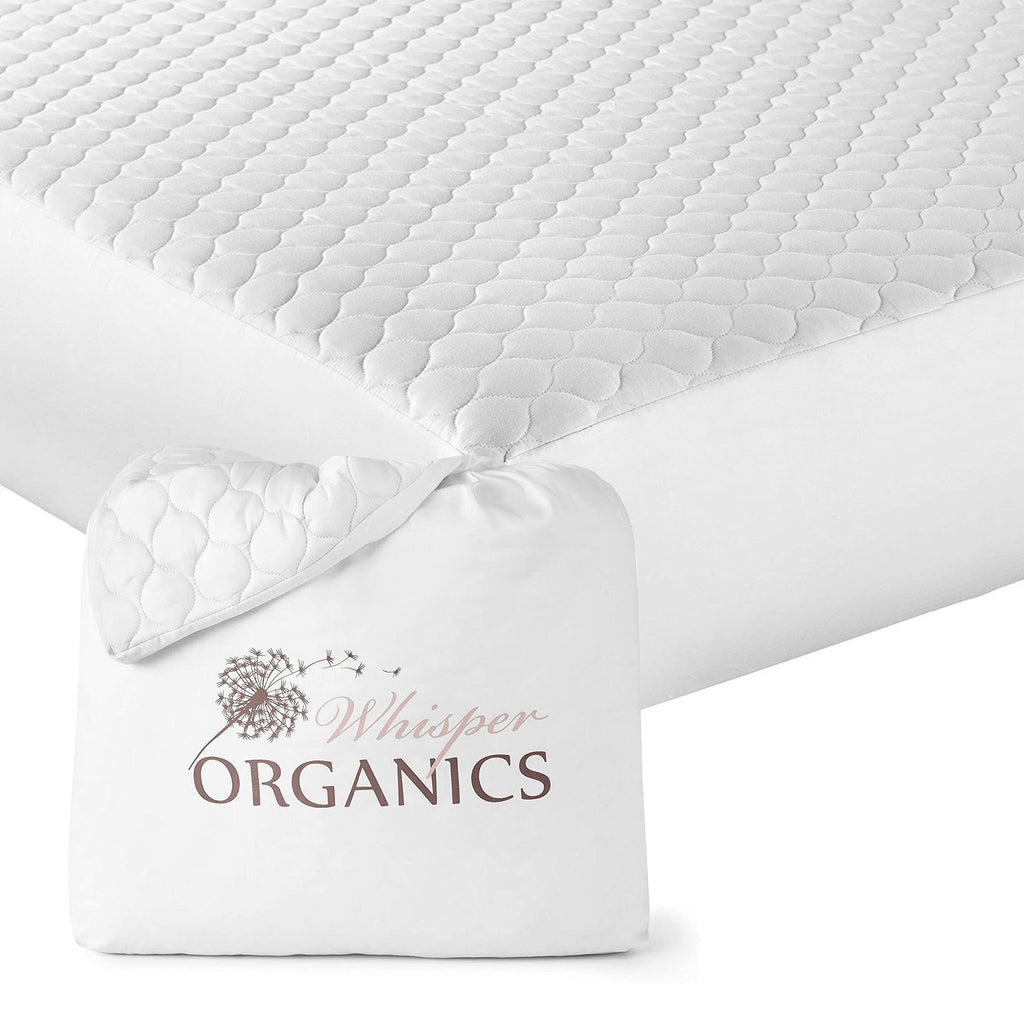 Organic Cotton Quilted Mattress Pad – Absorbent, Non-Waterproof Protection
