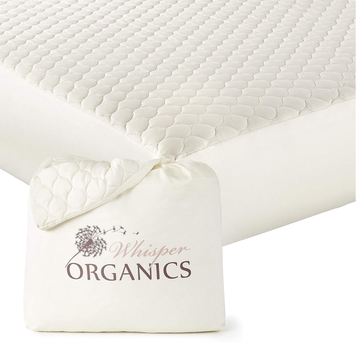 Organic Cotton Quilted Mattress Pad – Absorbent, Non-Waterproof Protection