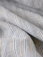 Women’s Striped Linen Elastic-Waist Dress