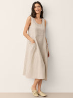 Women’s Relaxed Linen Midi Dress