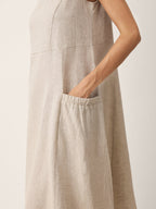 Women’s Relaxed Linen Midi Dress