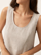 Women’s Relaxed Linen Midi Dress