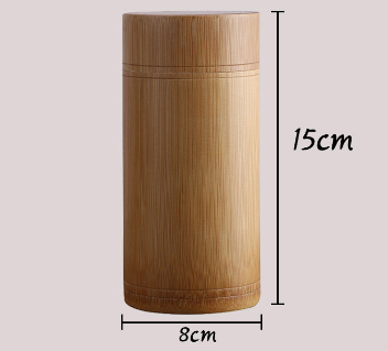 Mini Bamboo Tea Canister with Sealed Storage Box