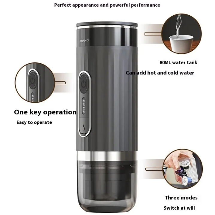 Portable Coffee Maker – Capsule Espresso Brewer