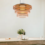 Bauhaus Layered Glass Pendant Light – Modern Ceiling Fixture
