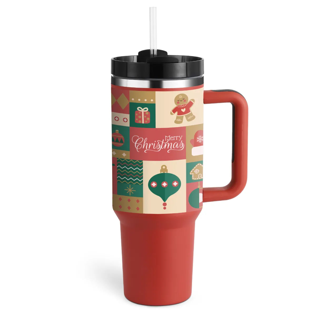 40 oz Stainless Steel Spill-Proof Insulated Tumbler with Straw