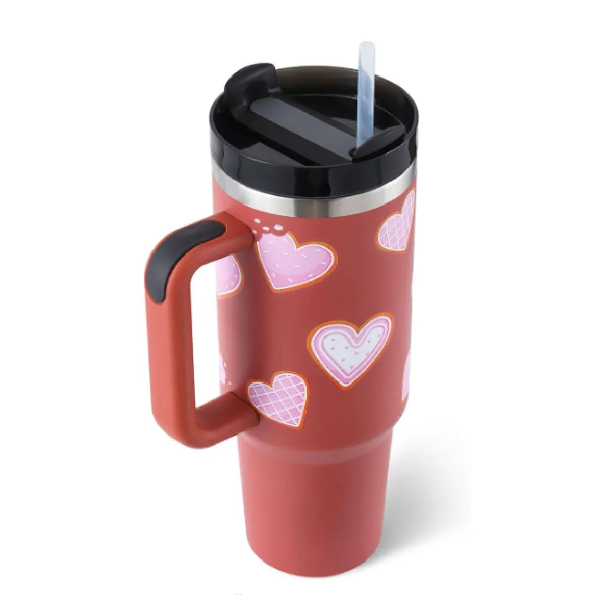 40 oz Stainless Steel Spill-Proof Insulated Tumbler with Straw