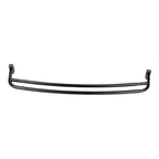 Double Curved Shower Rod – Adjustable 44" to 70", Matte Black