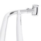 Double Curved Shower Rod – Adjustable 44" to 70", Chrome
