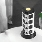 3D Vertical Socket Panel – Multi-Function Power Strip with USB