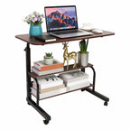 Compact Computer Desk for Small Spaces – 31.5 × 15.7 (Brown)