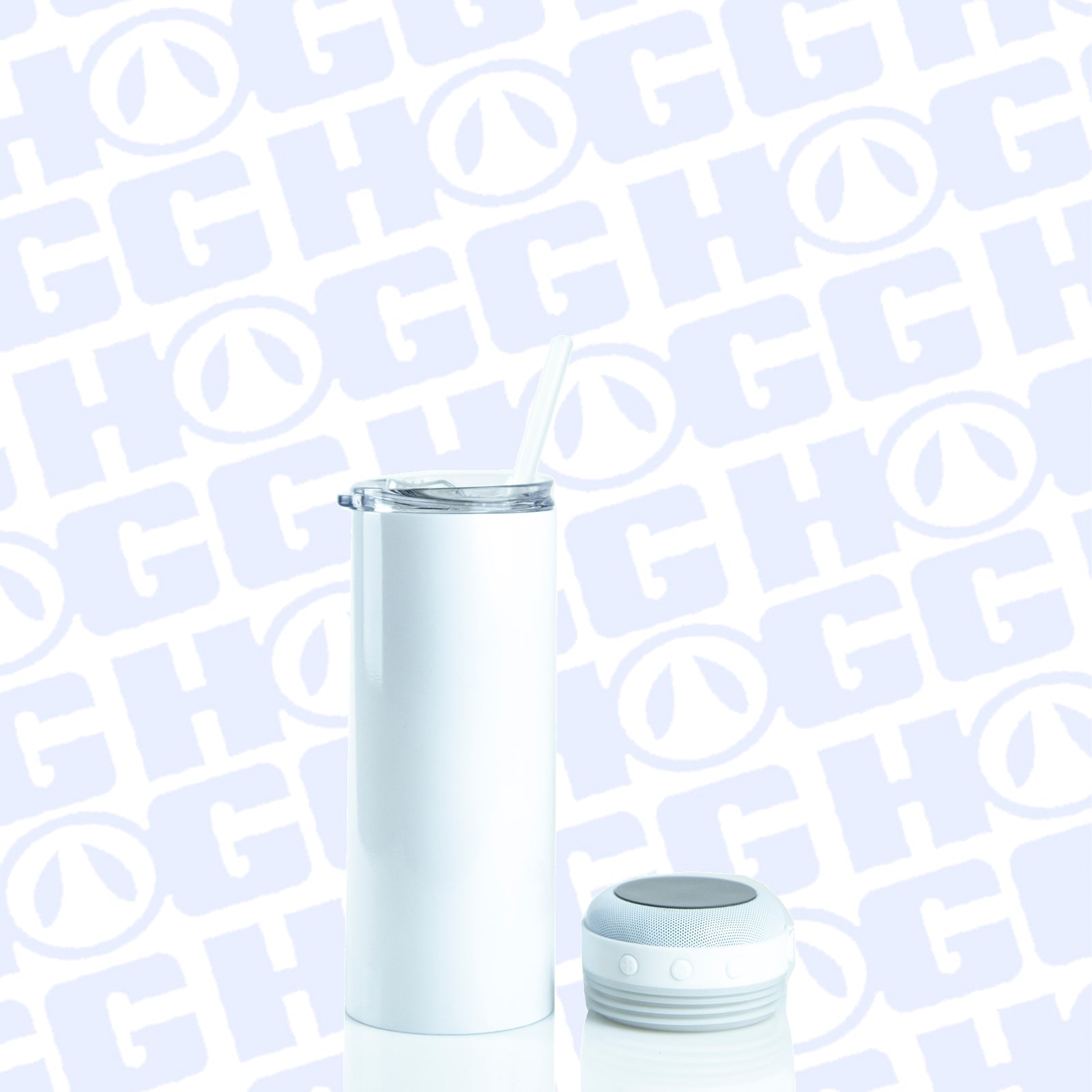 20 oz Wireless Speaker Tumbler – White