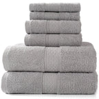 6-Piece Cotton Absorbent Bath Towel Set