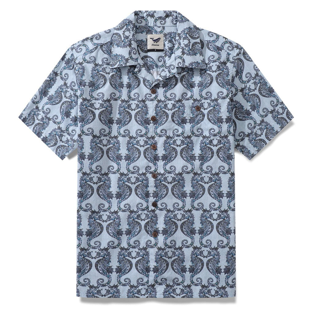 Men’s Smile of the Sea Cotton Camp Collar Shirt