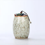 Ceramic Airtight Tea Canister with Reactive Glaze
