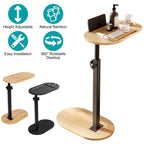 C-Shaped Adjustable Bathtub Tray Table – 360° Rotating