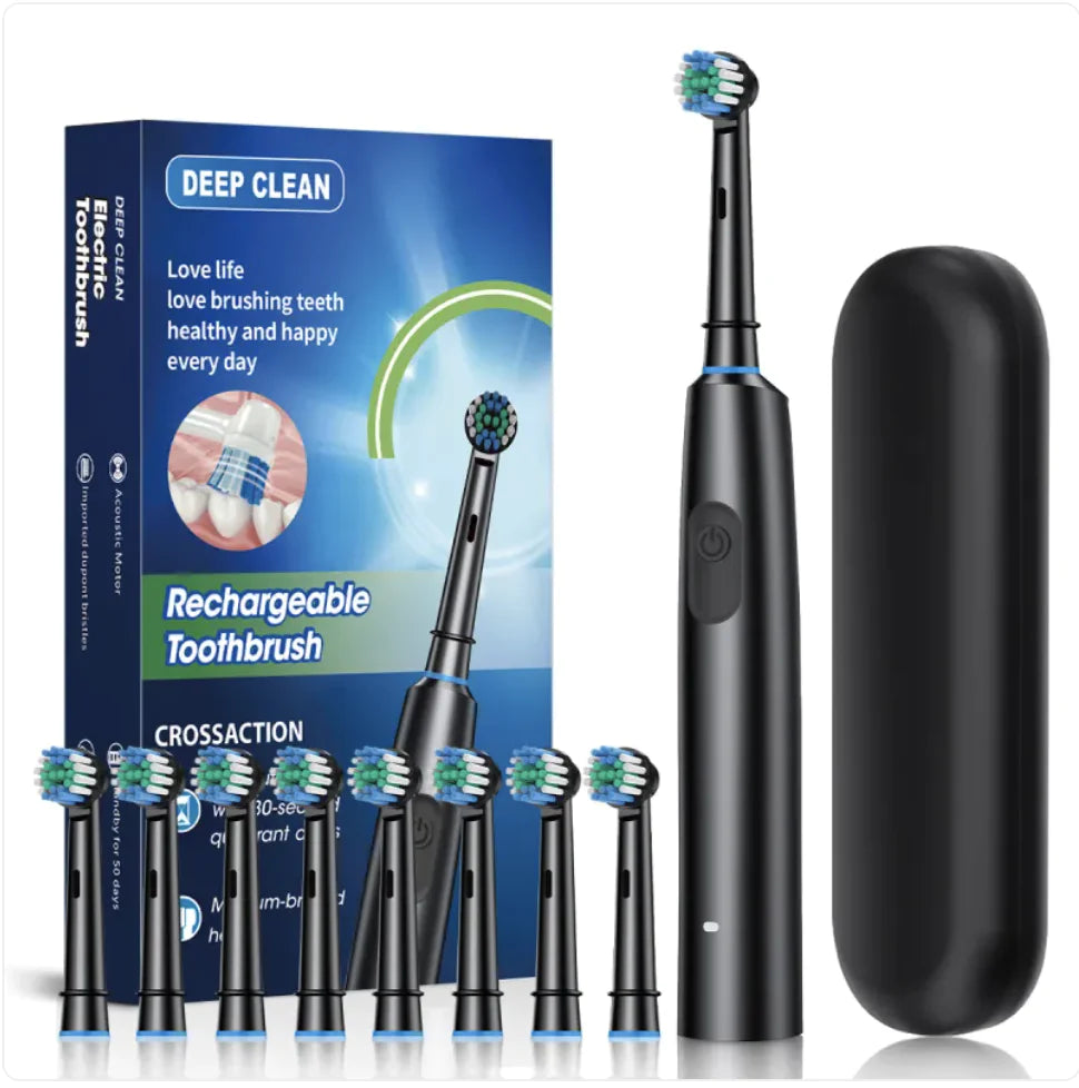 Rotating Round Head Electric Toothbrush (Rechargeable)