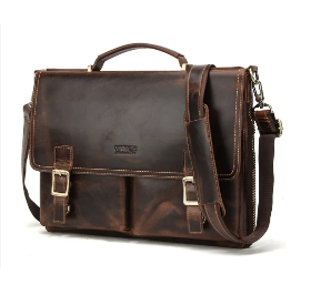 Leather Executive Briefcase (14") – Arizona