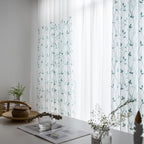 Pastoral Sheer Embroidered Curtain – Light-Filtering Design