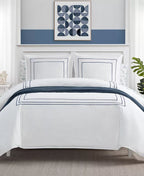 Nautica Alden White Embroidered 2-Piece Duvet Cover Set – Twin