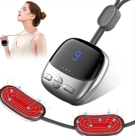 Mini Heated Neck & Shoulder Massager – EMS/TENS Pulse Therapy