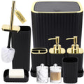 10-Piece Bathroom Accessory Set with Trash Can & Toilet Brush – Xlhomo