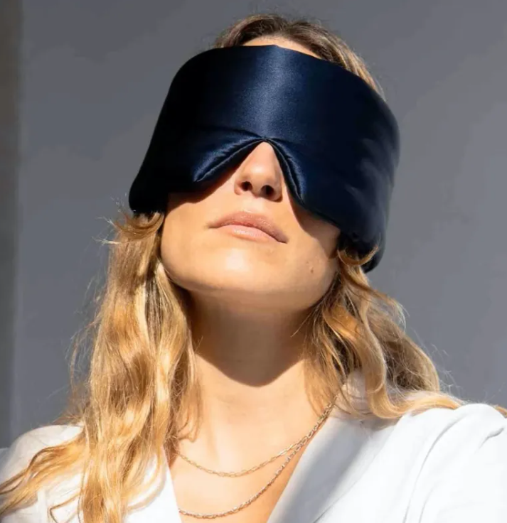 Silk Eye Mask for Sleep – Soft & Breathable Light-Blocking Mask