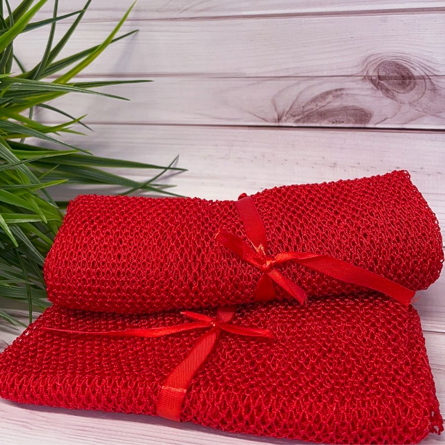 African Exfoliating Bath Net – Multiple Colors