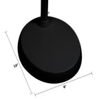 Adjustable LED Reading Floor Lamp – Black