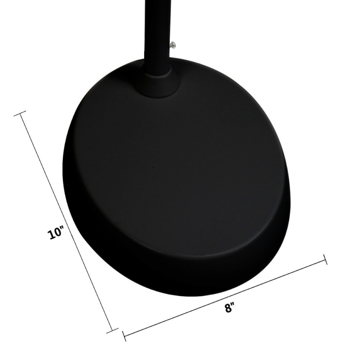 Adjustable LED Reading Floor Lamp – Black