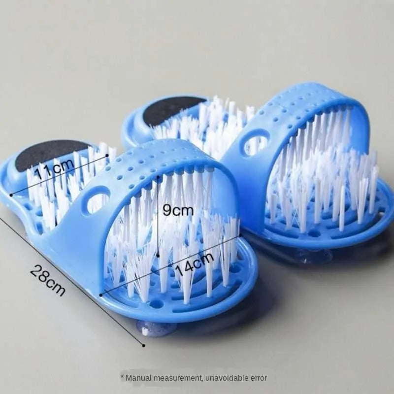 Shower Foot Scrubber Slippers – Hands-Free Cleaning & Massage