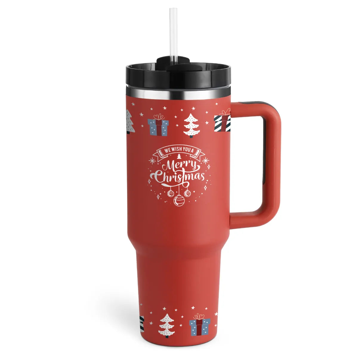 40 oz Stainless Steel Spill-Proof Insulated Tumbler with Straw