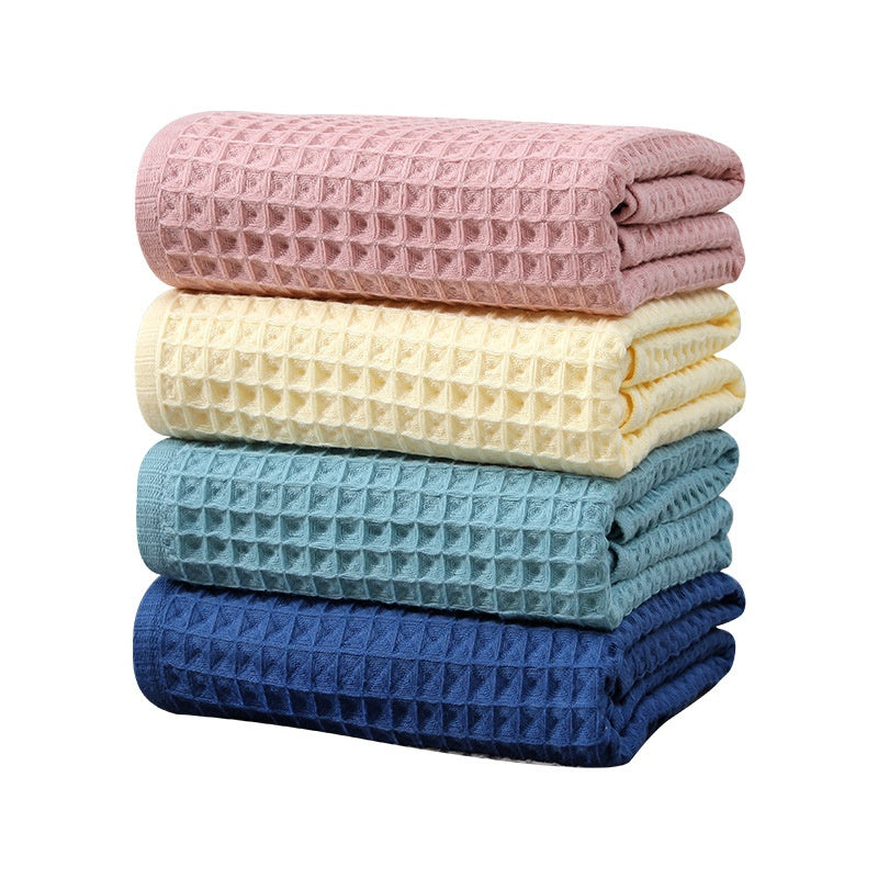 Waffle Cotton Bath Towel