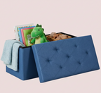 Folding Storage Ottoman Bench – Multiple Sizes & Colors