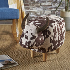 Cow-Shaped Accent Ottoman Footstool – Color options
