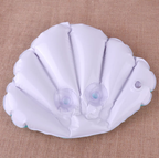 Inflatable Bath Pillow with Suction Cups and Terry Cloth Fabric