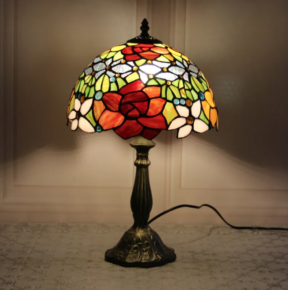 Modern Bedside Table Lamp (Lotus Base Design)