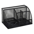 Large Capacity Metal Desktop Organizer – Pen & Document Holder