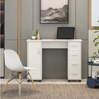 Home Office Computer Desk with Drawers – Nail Art Table (White)